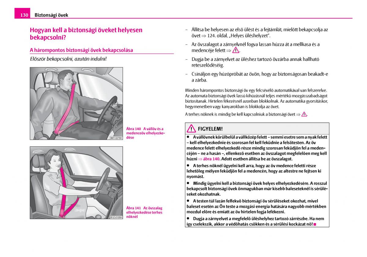 Skoda Superb I 1 Kezelesi utmutato / page 131