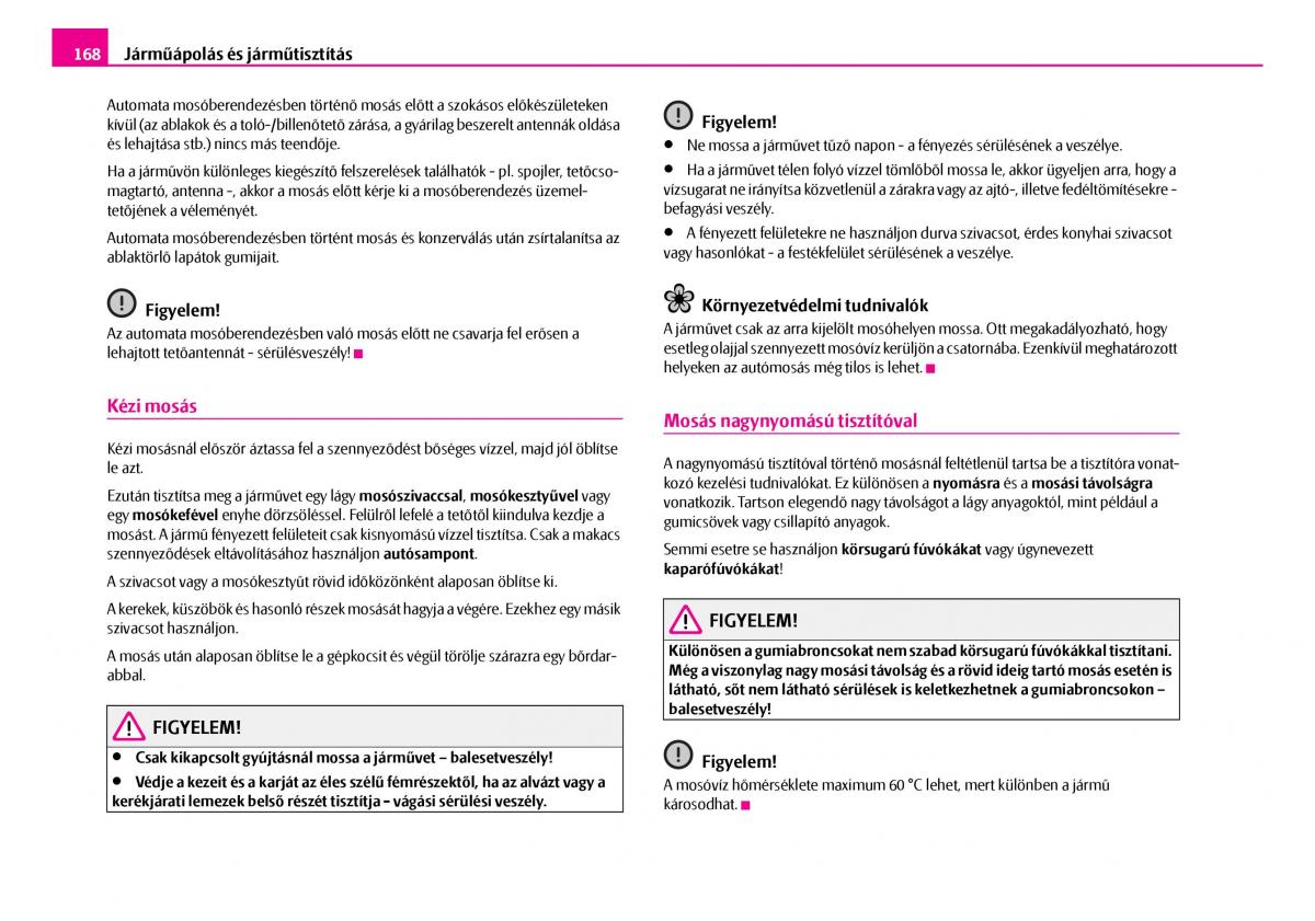 Skoda Superb I 1 Kezelesi utmutato / page 169