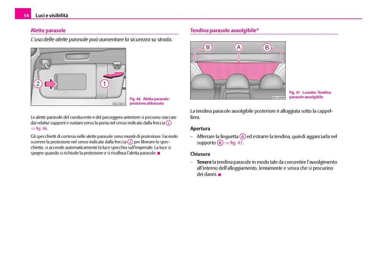 Skoda Superb I 1 manuale del proprietario / page 55