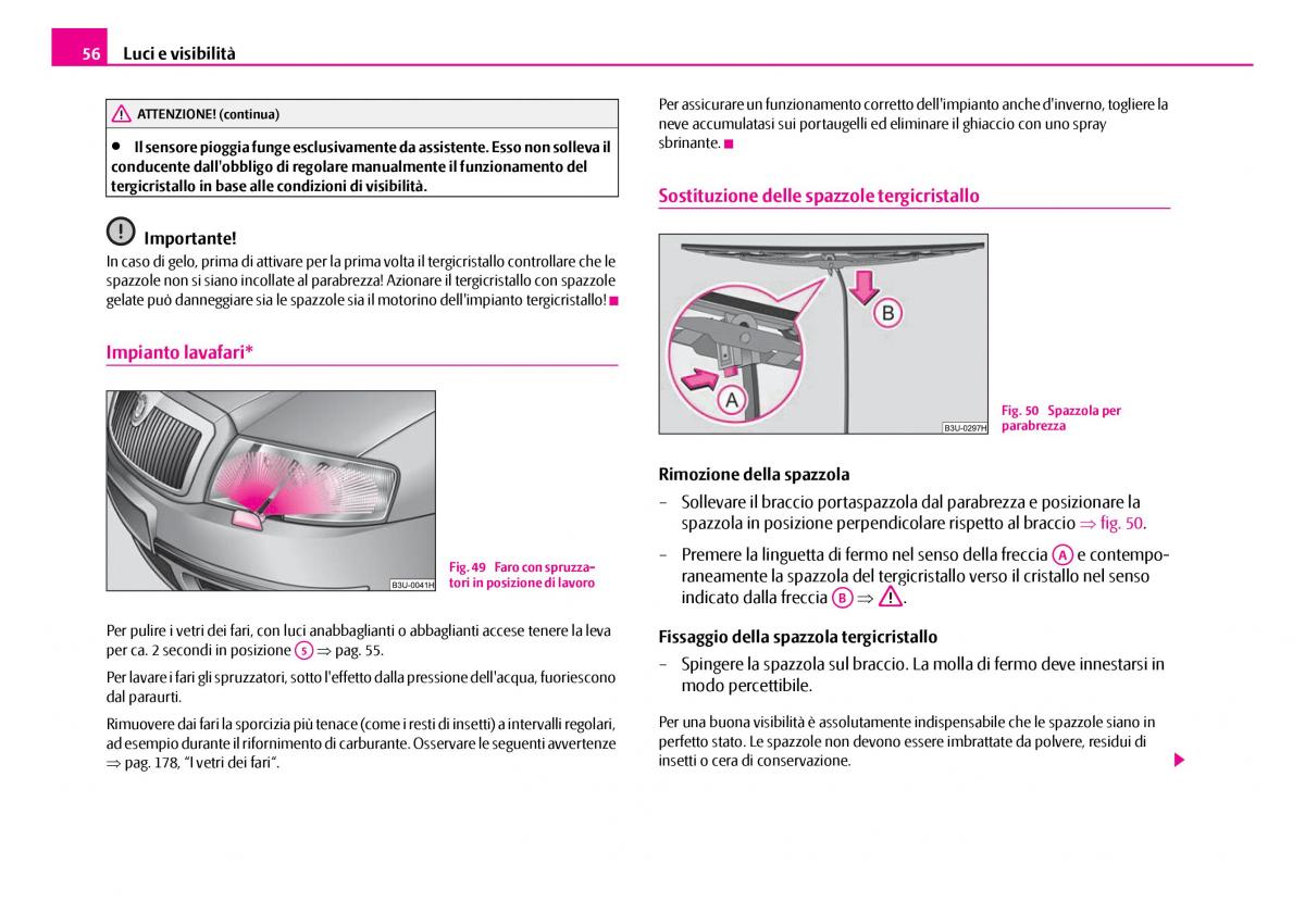 Skoda Superb I 1 manuale del proprietario / page 57