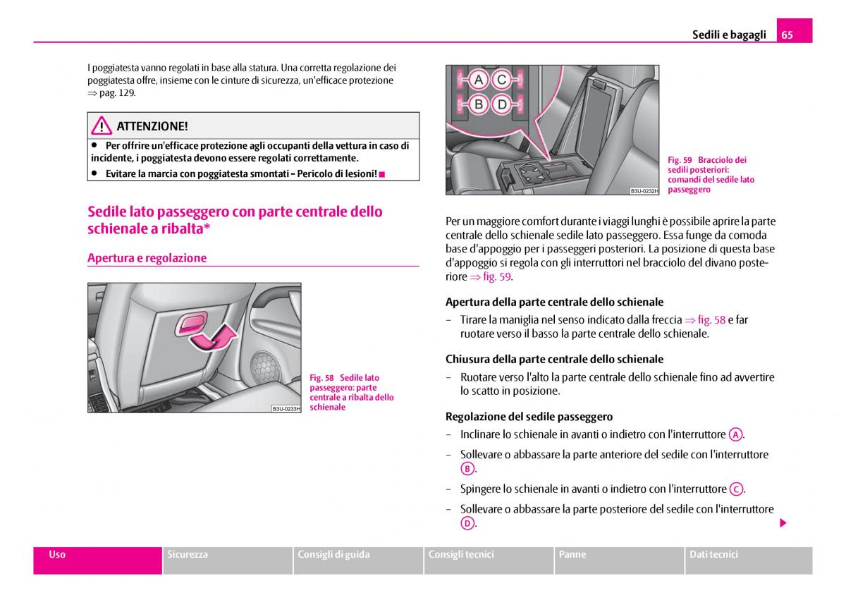 Skoda Superb I 1 manuale del proprietario / page 66