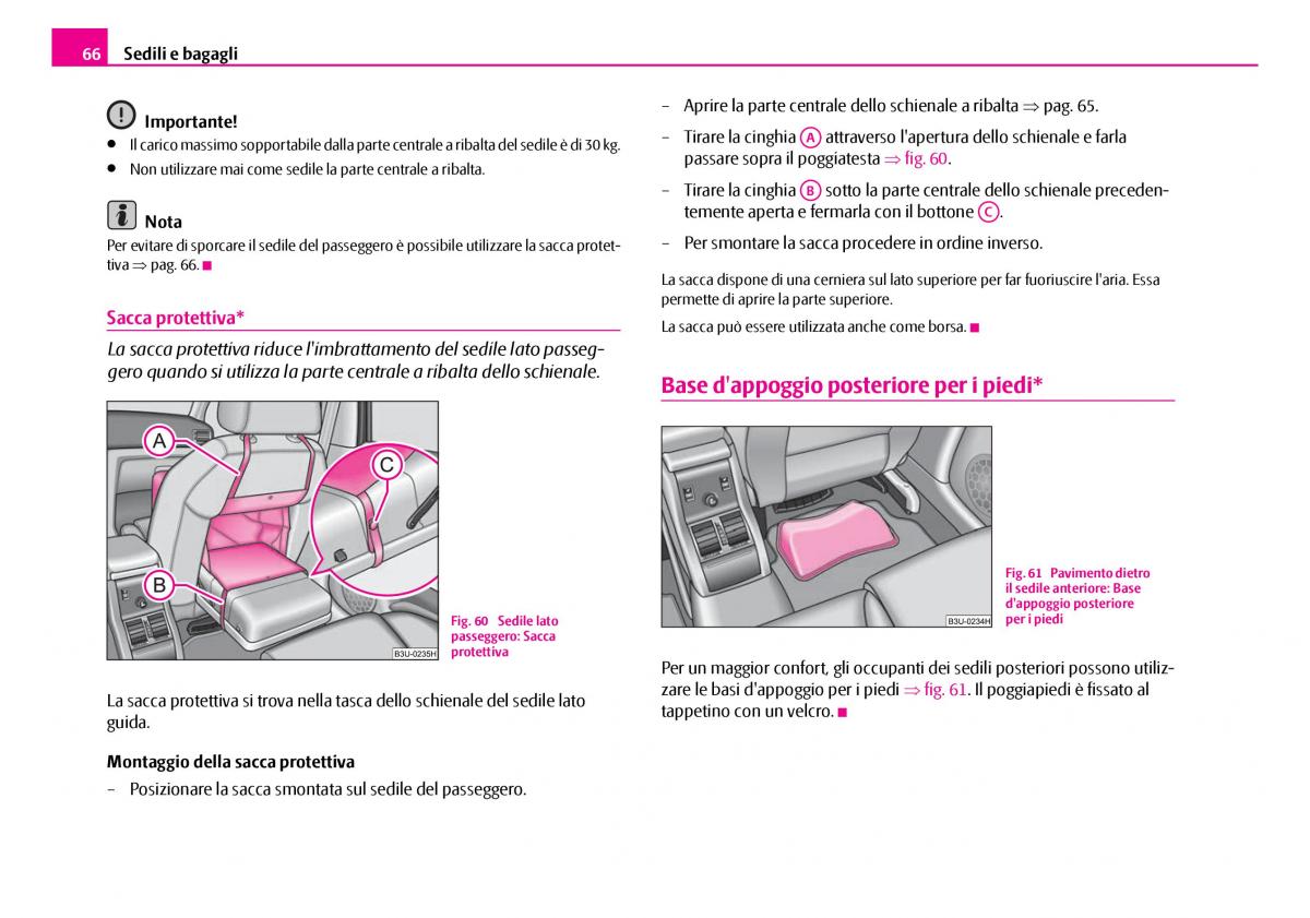 Skoda Superb I 1 manuale del proprietario / page 67