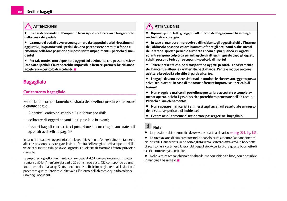 Skoda Superb I 1 manuale del proprietario / page 69