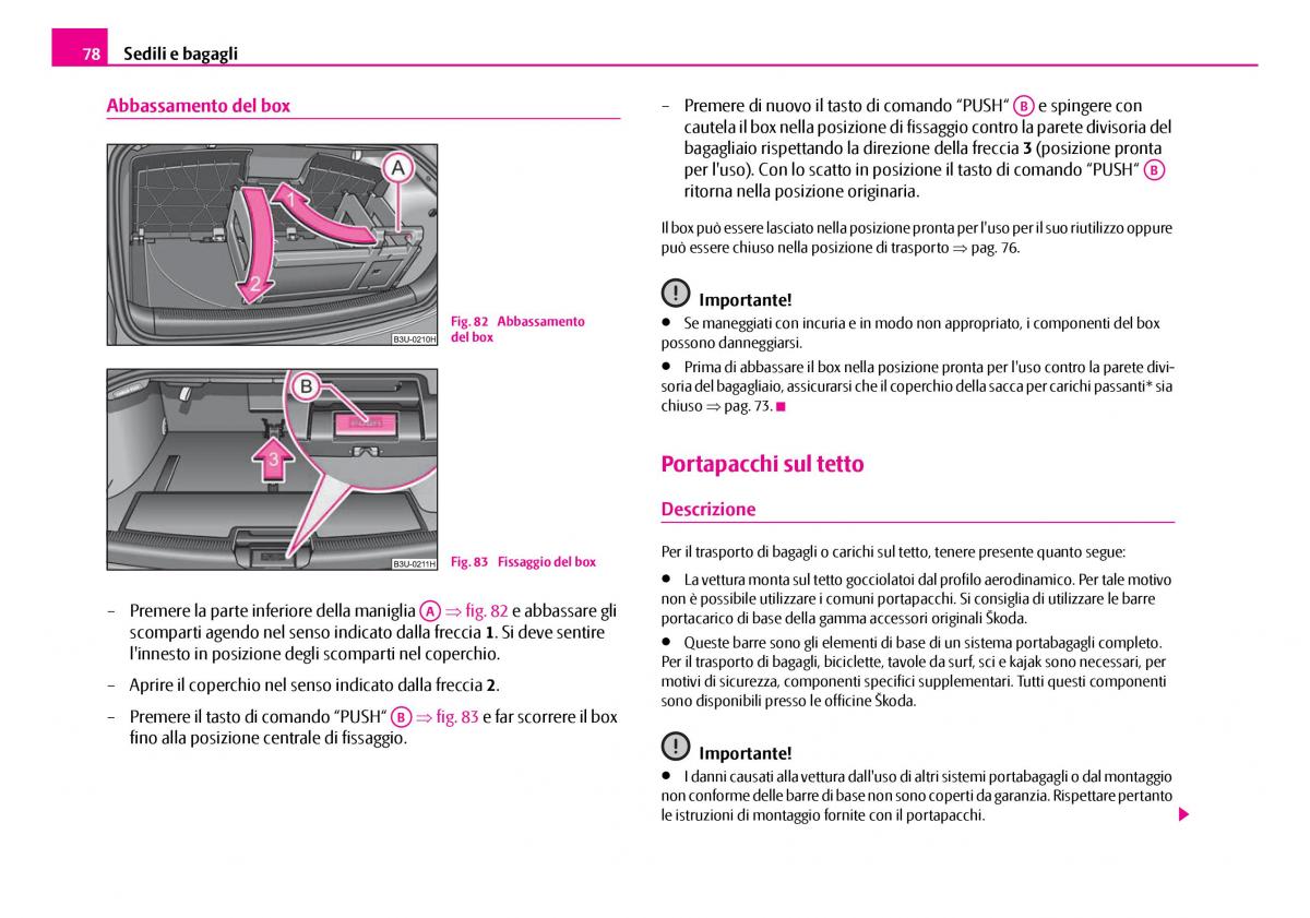 Skoda Superb I 1 manuale del proprietario / page 79