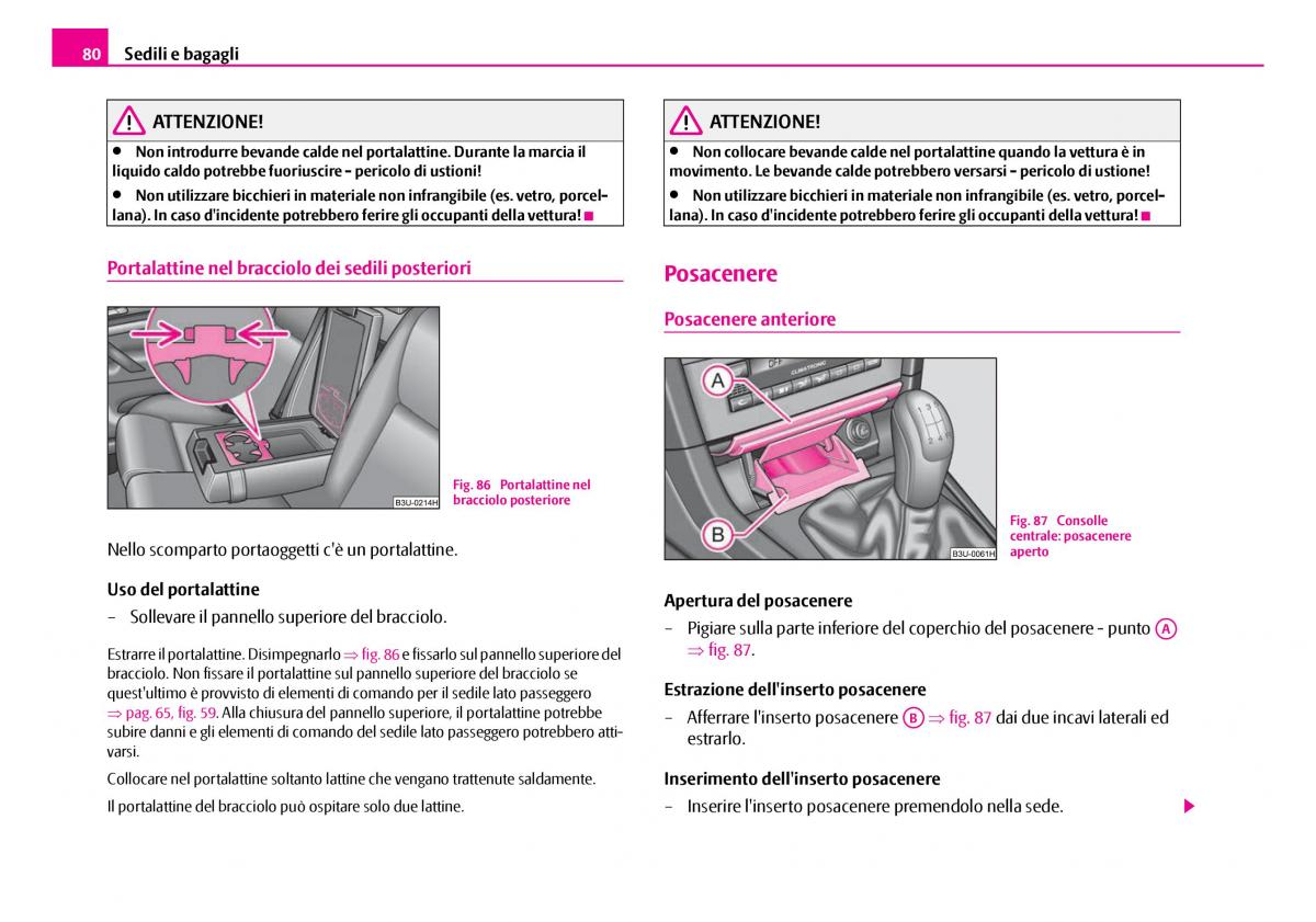 Skoda Superb I 1 manuale del proprietario / page 81