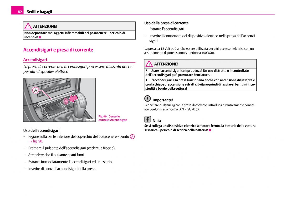 Skoda Superb I 1 manuale del proprietario / page 83