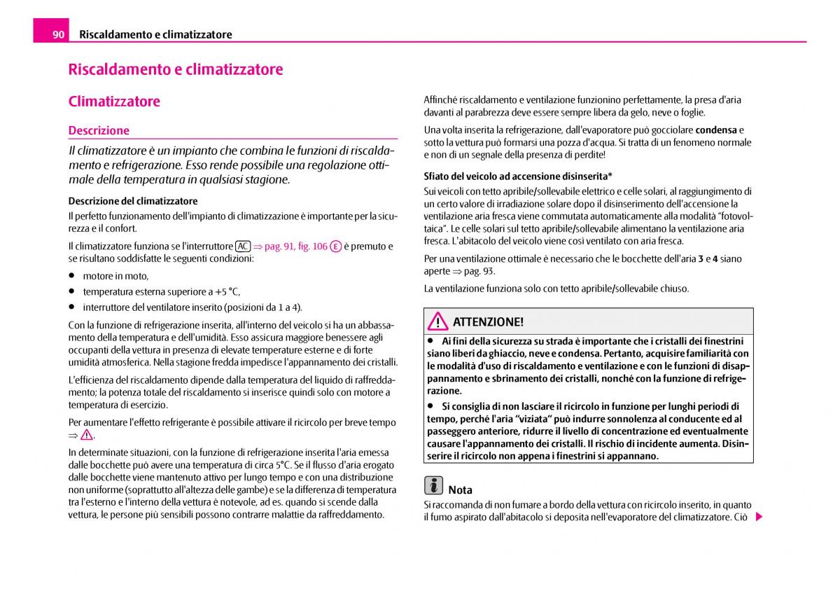 Skoda Superb I 1 manuale del proprietario / page 91