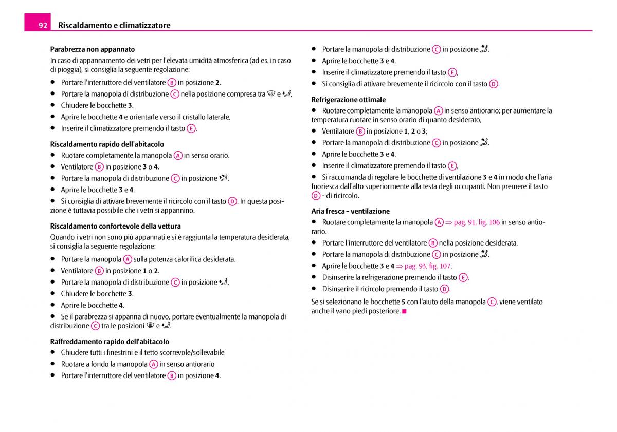 Skoda Superb I 1 manuale del proprietario / page 93