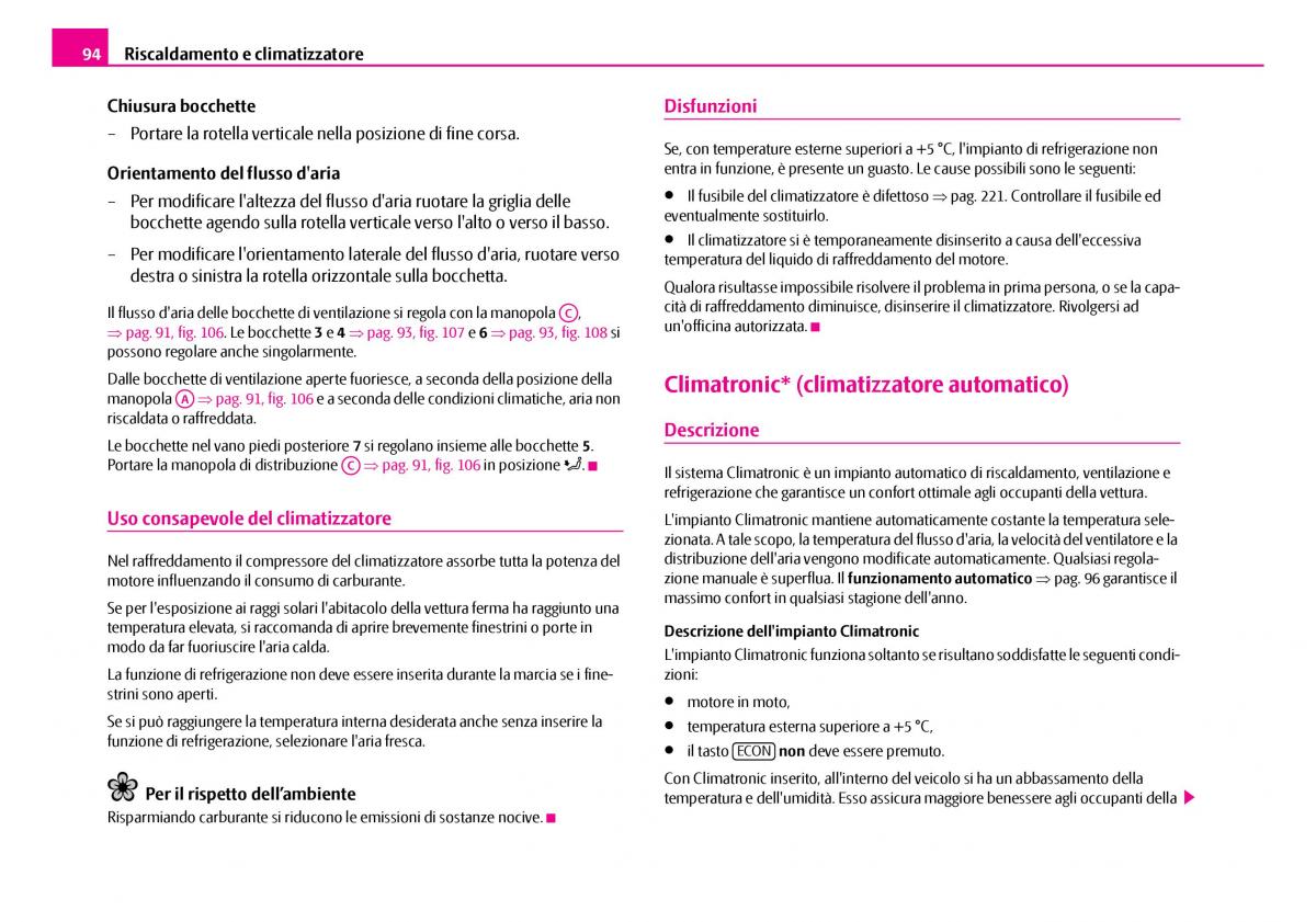 Skoda Superb I 1 manuale del proprietario / page 95