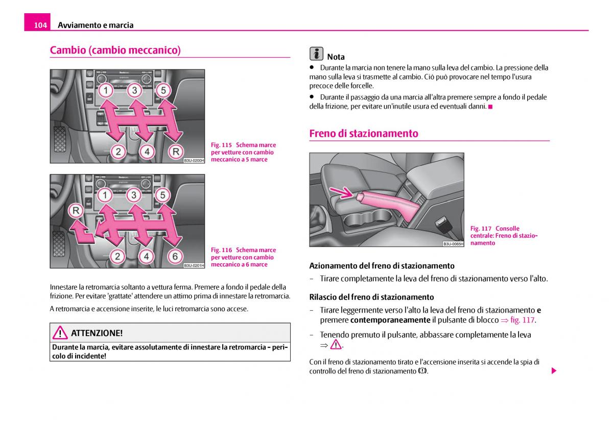 Skoda Superb I 1 manuale del proprietario / page 105