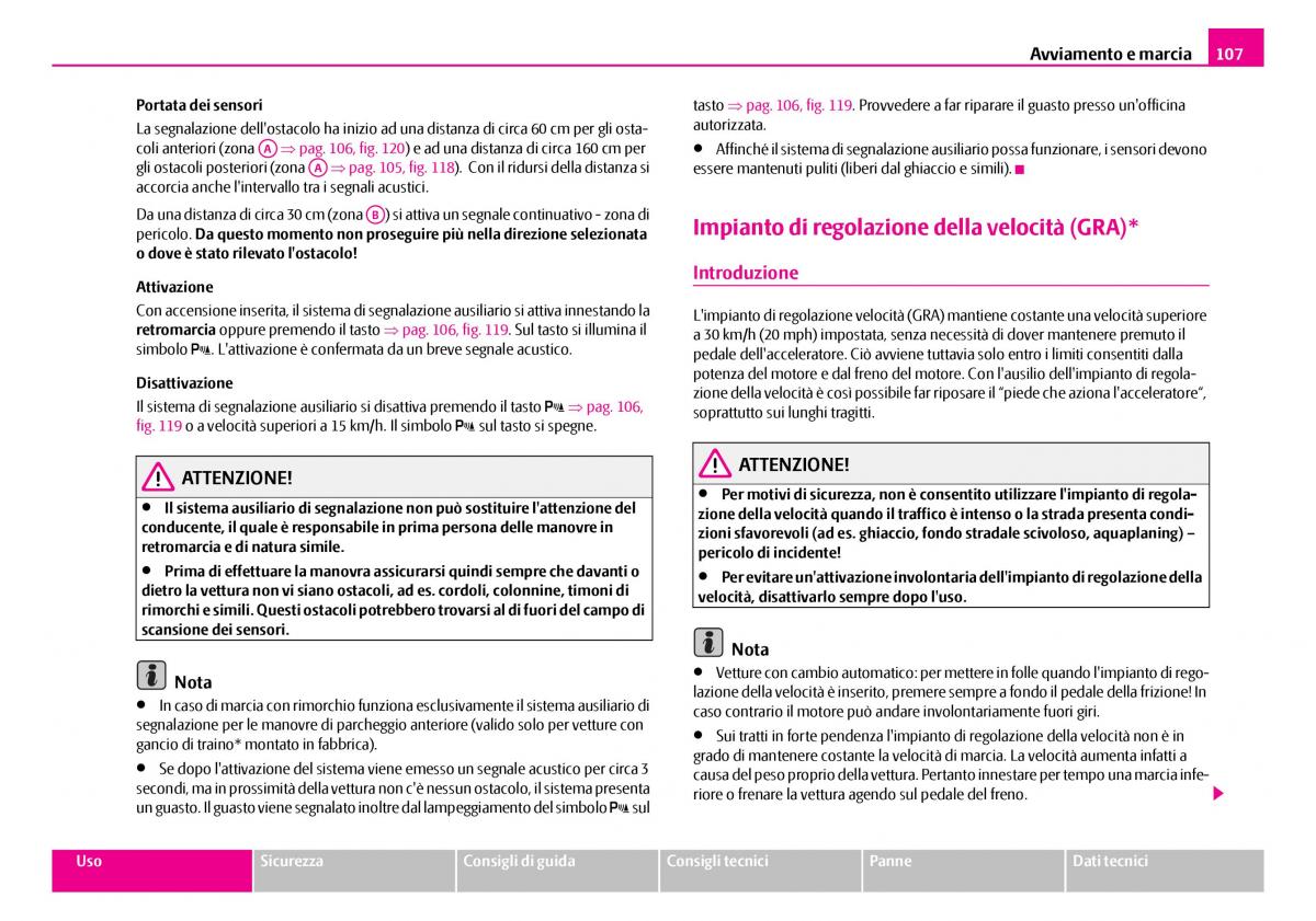 Skoda Superb I 1 manuale del proprietario / page 108