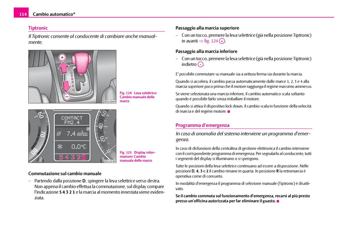 Skoda Superb I 1 manuale del proprietario / page 115