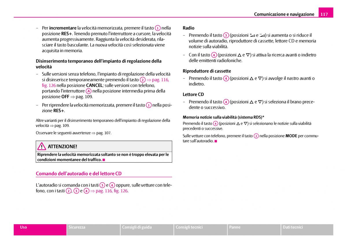 Skoda Superb I 1 manuale del proprietario / page 118