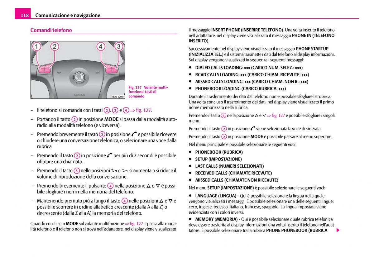 Skoda Superb I 1 manuale del proprietario / page 119