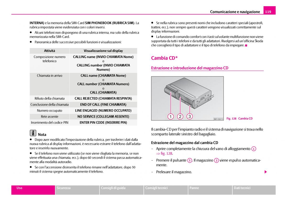 Skoda Superb I 1 manuale del proprietario / page 120