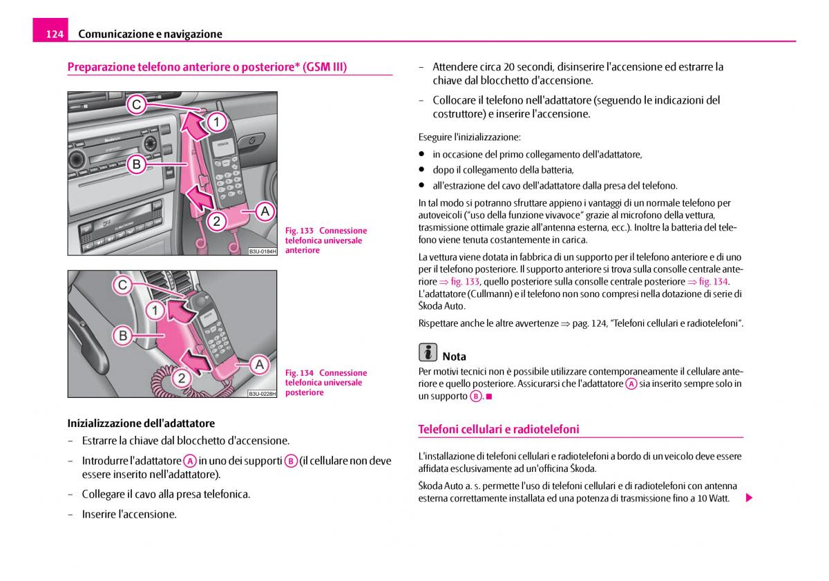 Skoda Superb I 1 manuale del proprietario / page 125