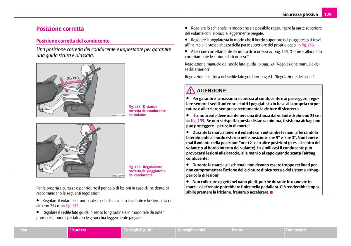 Skoda Superb I 1 manuale del proprietario / page 130