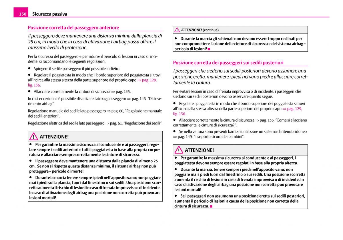 Skoda Superb I 1 manuale del proprietario / page 131