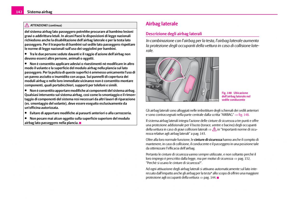 Skoda Superb I 1 manuale del proprietario / page 143