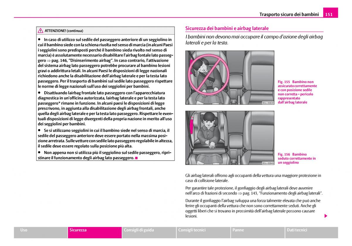 Skoda Superb I 1 manuale del proprietario / page 152