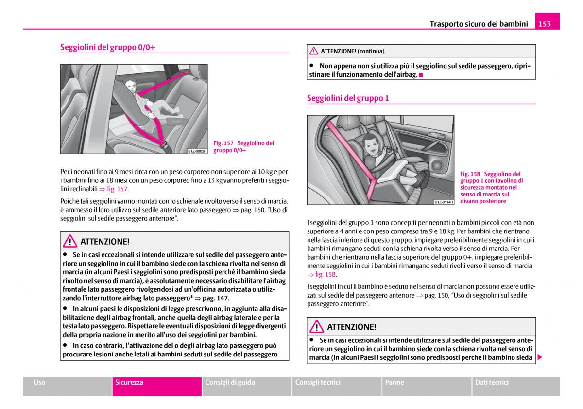 Skoda Superb I 1 manuale del proprietario / page 154