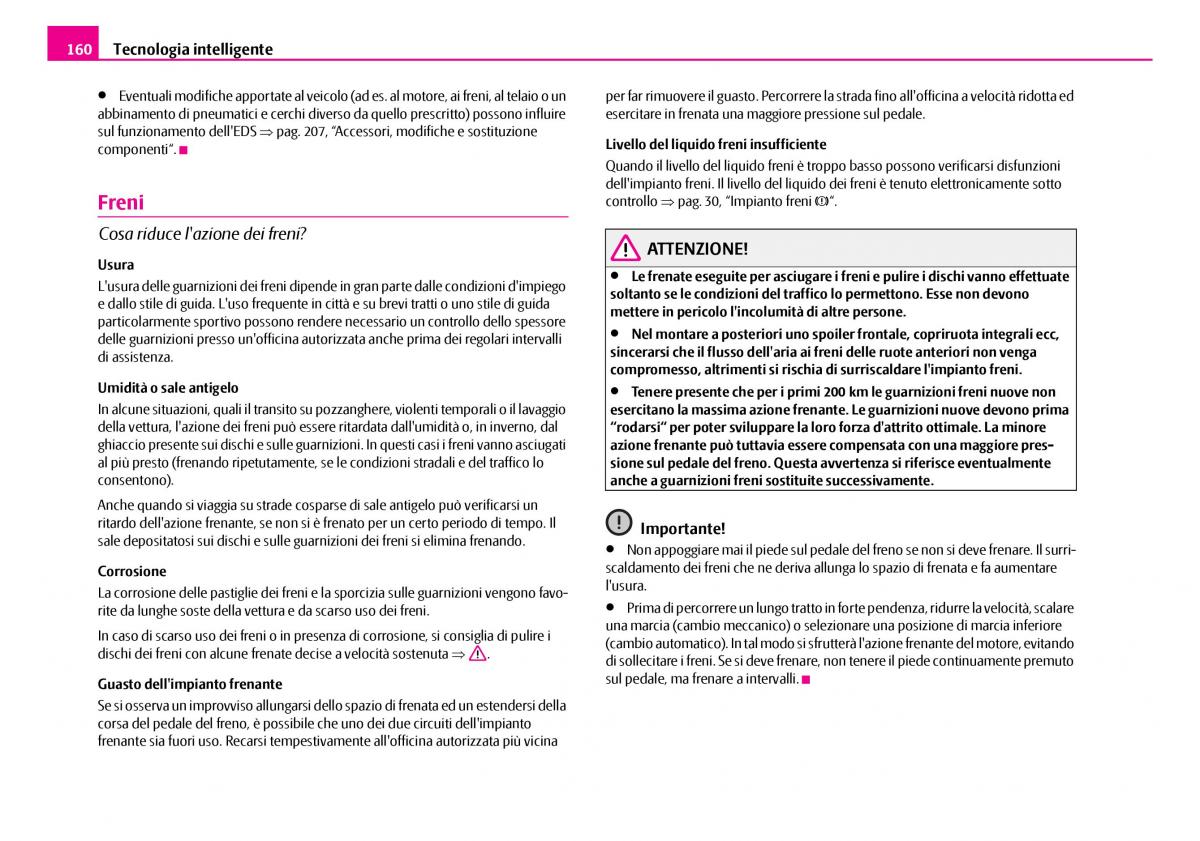 Skoda Superb I 1 manuale del proprietario / page 161