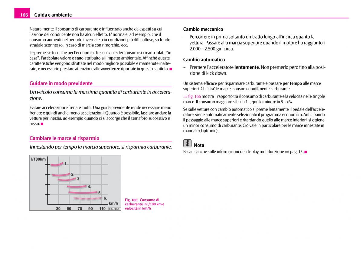 Skoda Superb I 1 manuale del proprietario / page 167