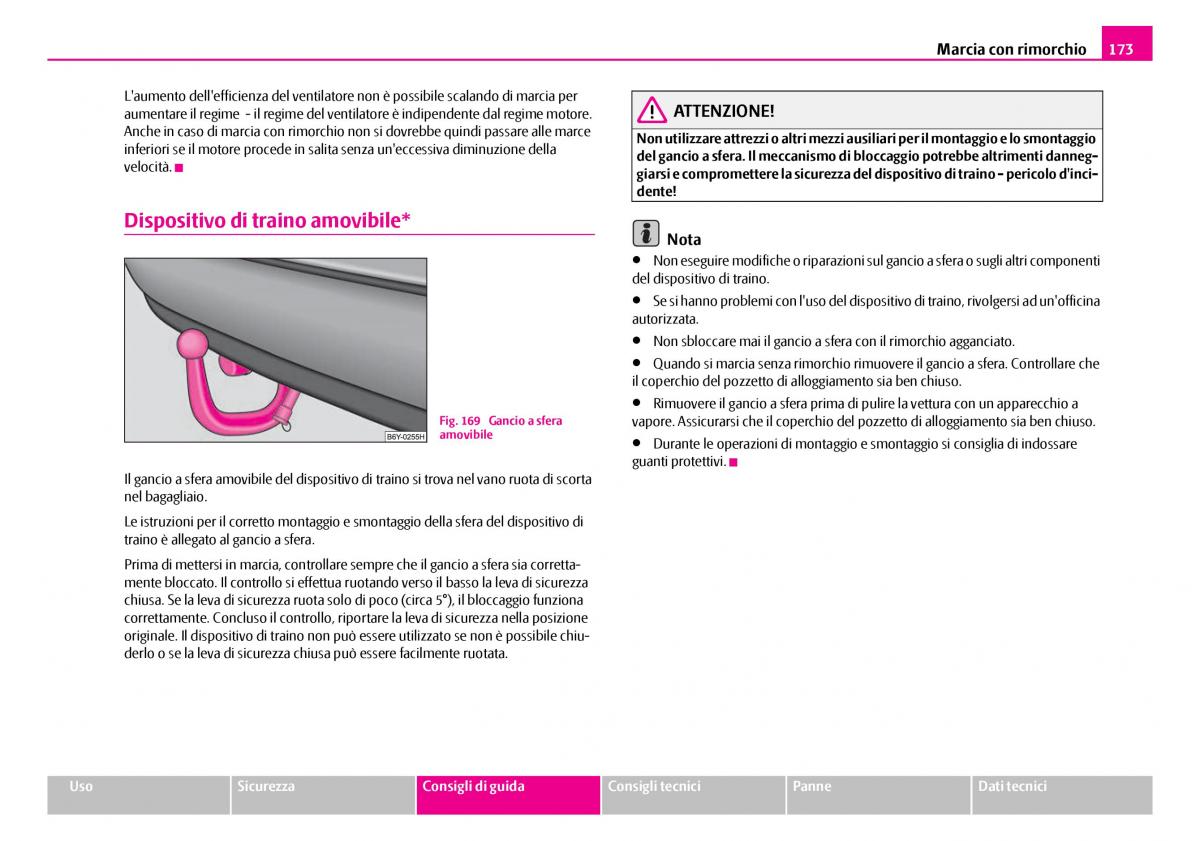 Skoda Superb I 1 manuale del proprietario / page 174