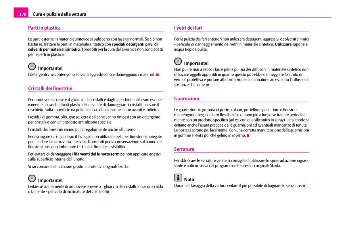 Skoda Superb I 1 manuale del proprietario / page 179