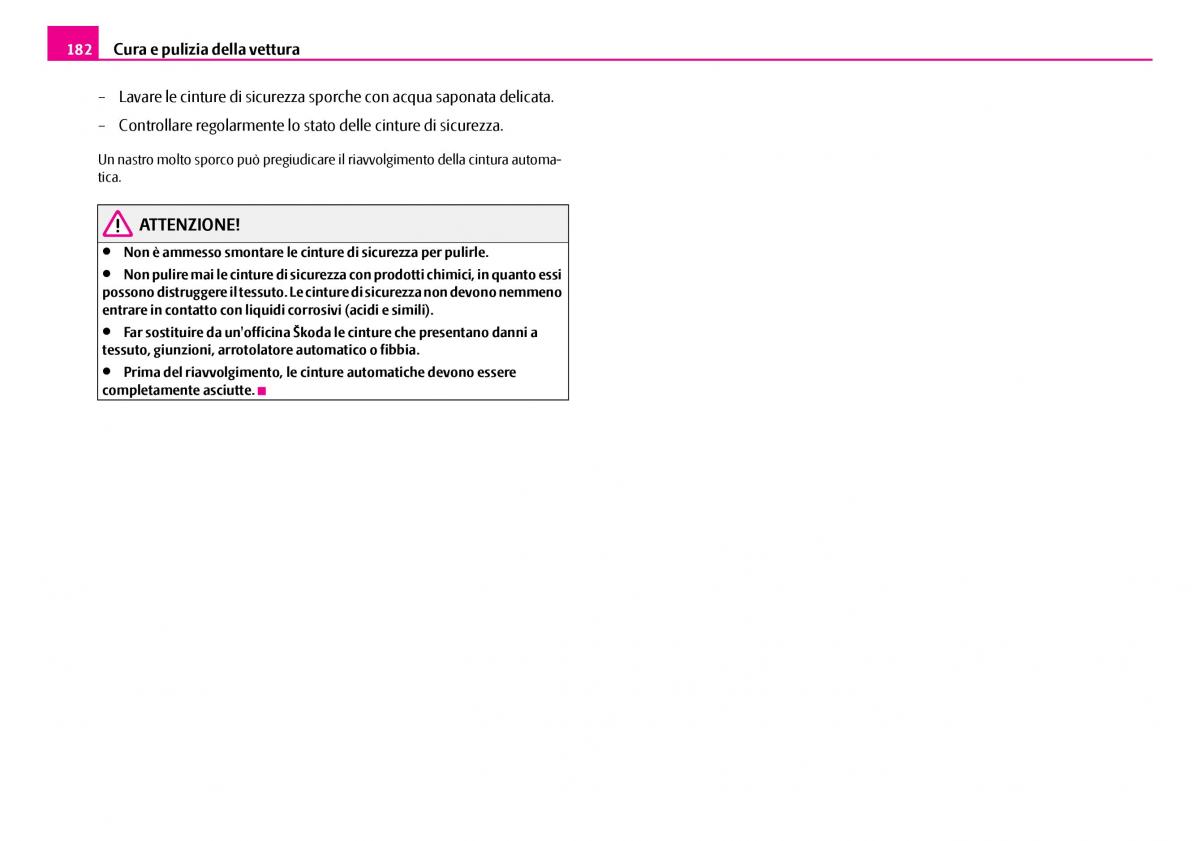 Skoda Superb I 1 manuale del proprietario / page 183