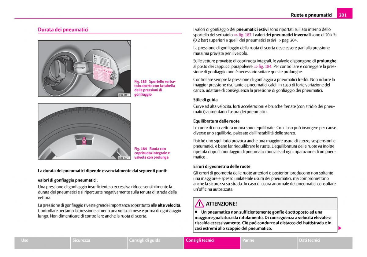 Skoda Superb I 1 manuale del proprietario / page 202