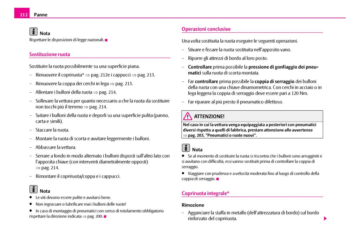 Skoda Superb I 1 manuale del proprietario / page 213