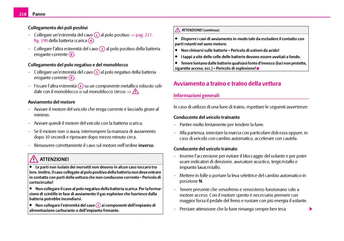 Skoda Superb I 1 manuale del proprietario / page 219