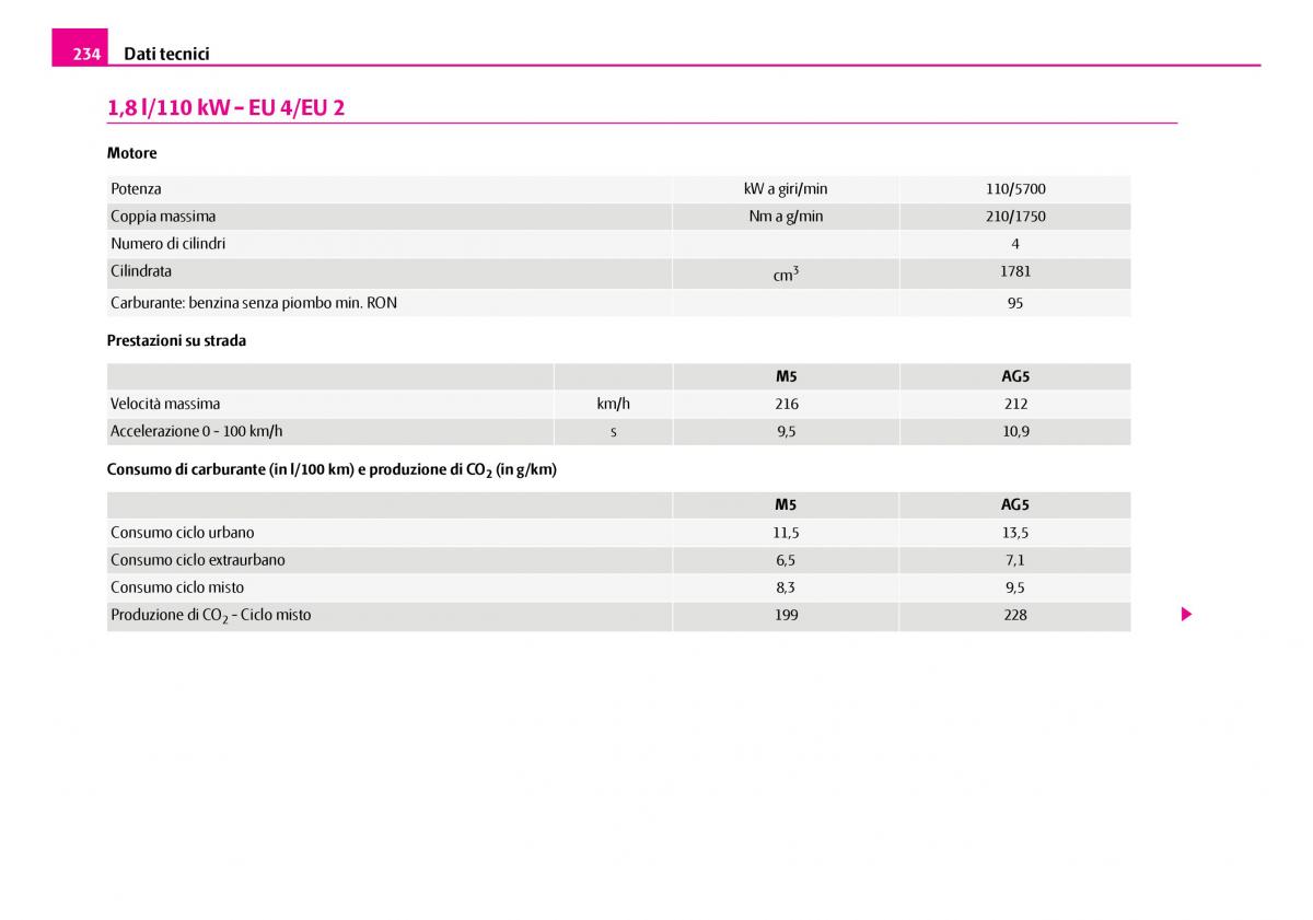 Skoda Superb I 1 manuale del proprietario / page 235