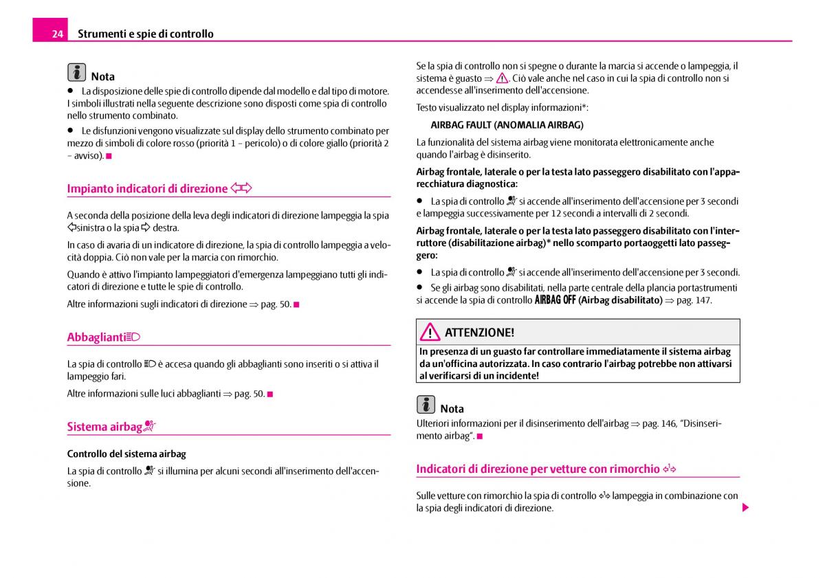 Skoda Superb I 1 manuale del proprietario / page 25