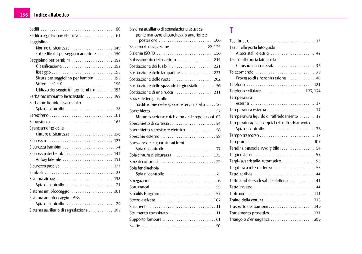 Skoda Superb I 1 manuale del proprietario / page 257