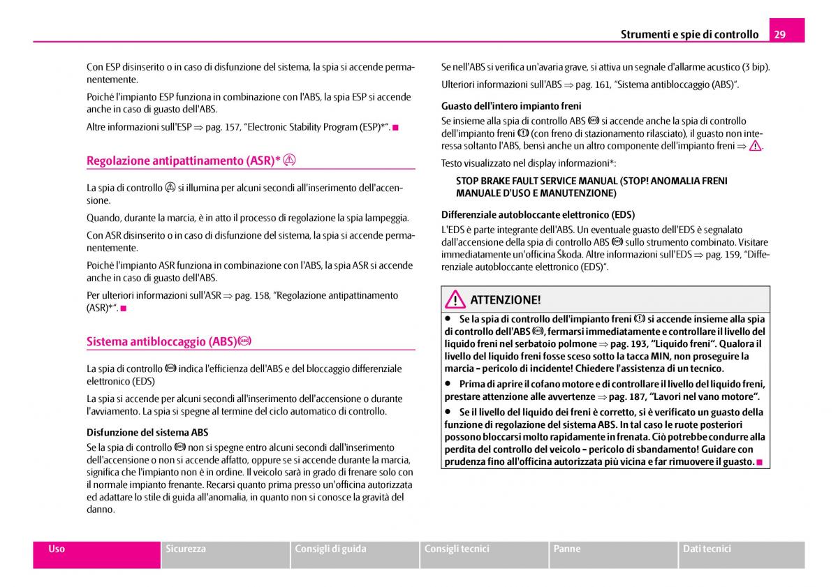 Skoda Superb I 1 manuale del proprietario / page 30