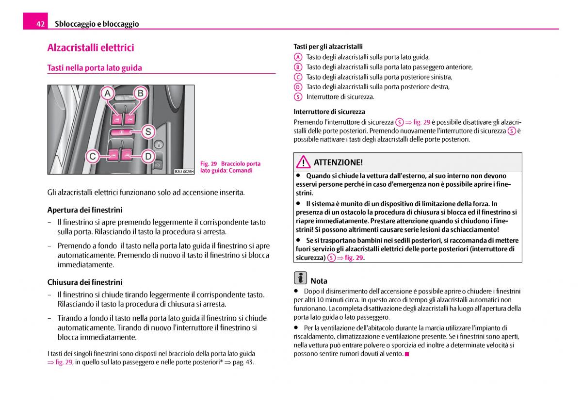 Skoda Superb I 1 manuale del proprietario / page 43