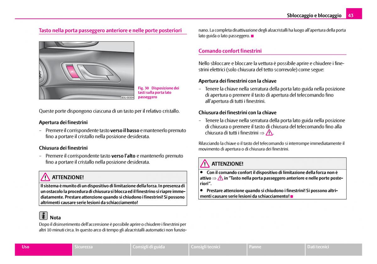 Skoda Superb I 1 manuale del proprietario / page 44