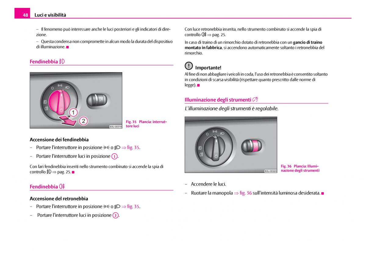 Skoda Superb I 1 manuale del proprietario / page 49