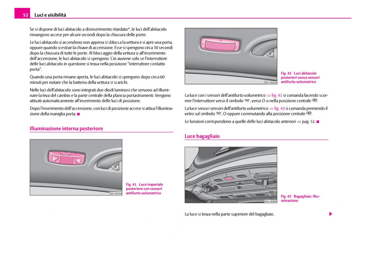 Skoda Superb I 1 manuale del proprietario / page 53