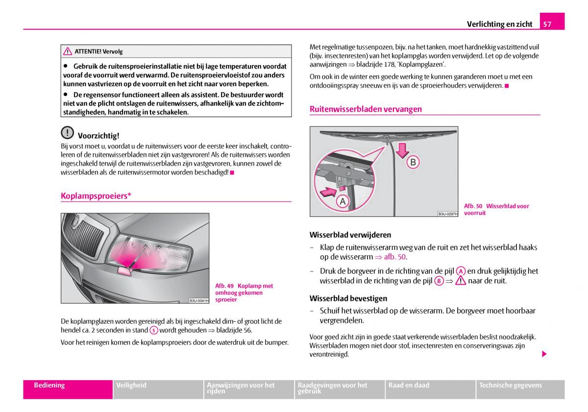 Skoda Superb I 1 handleiding / page 58