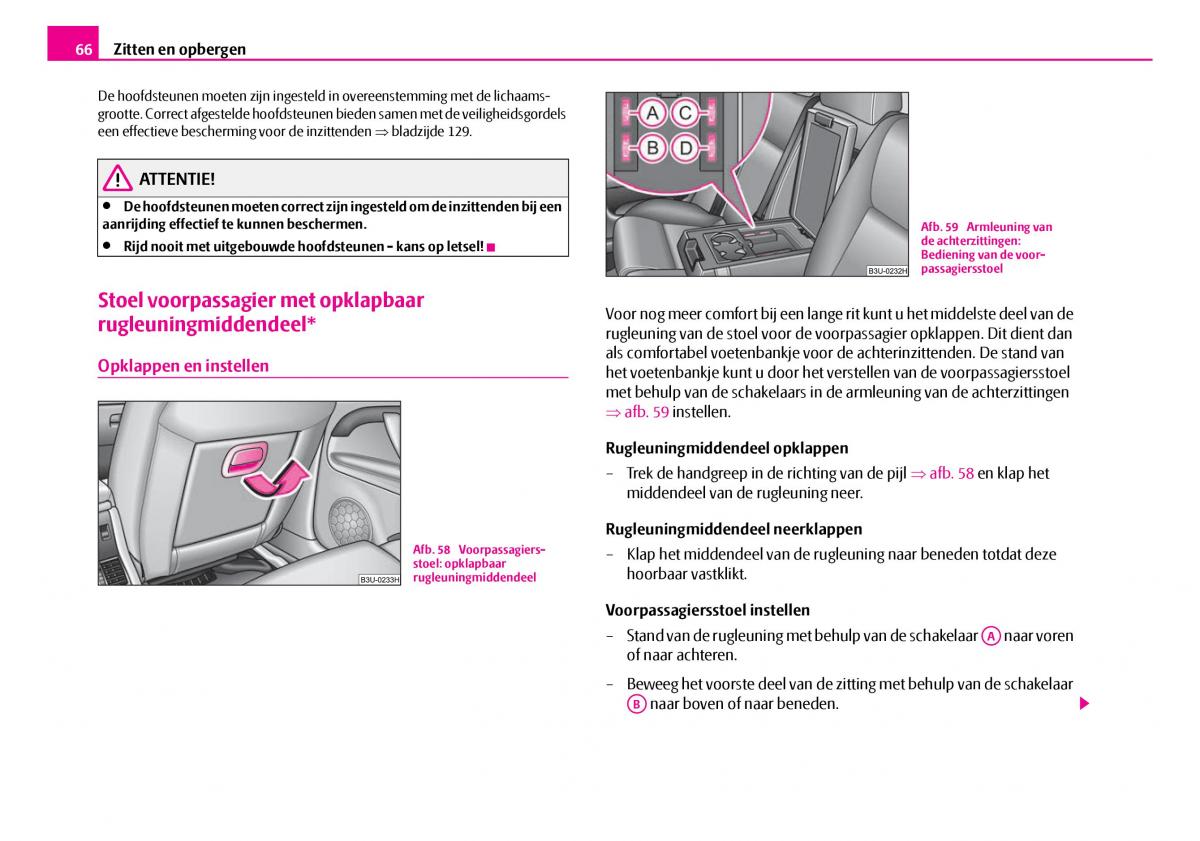 Skoda Superb I 1 handleiding / page 67