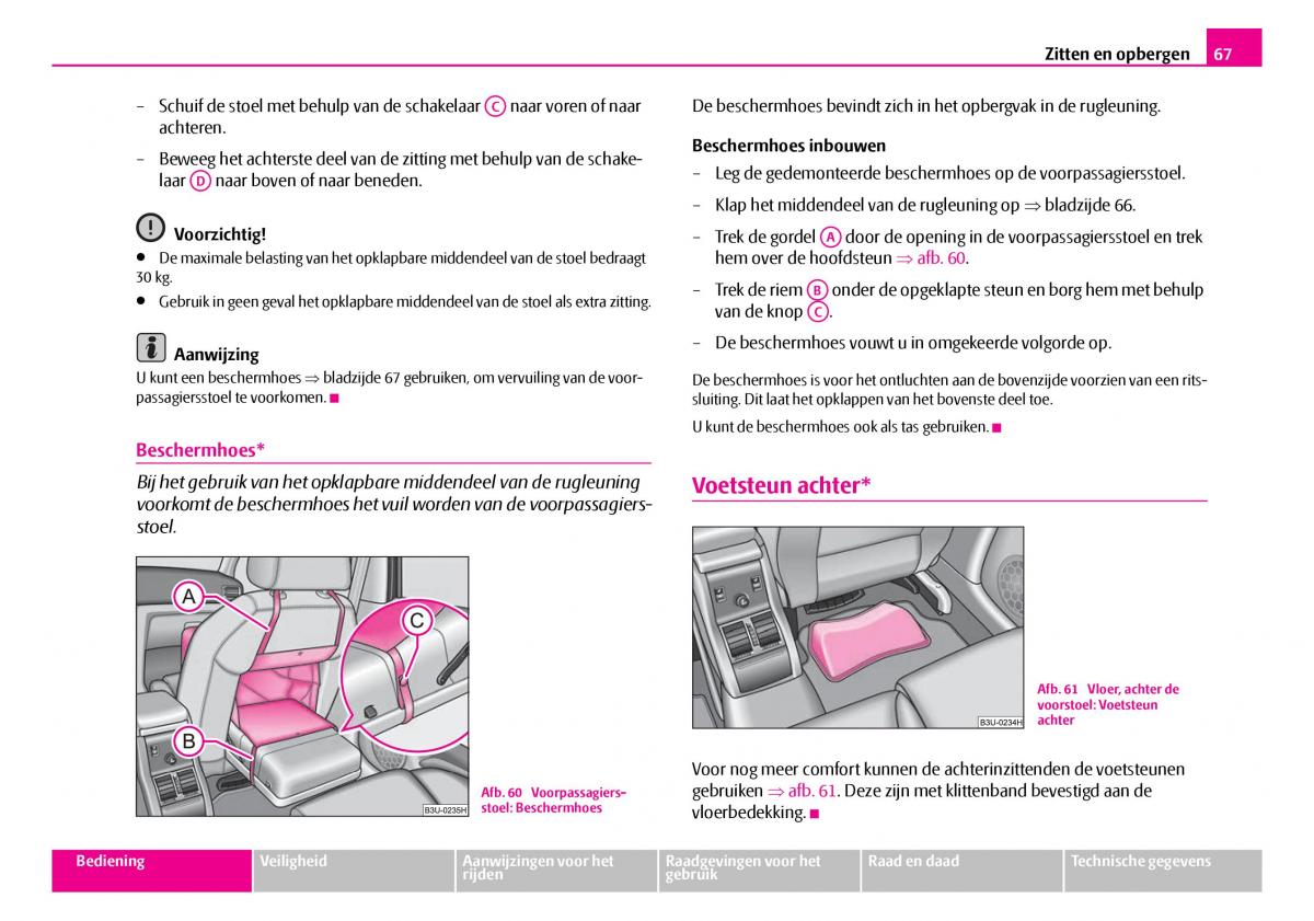 Skoda Superb I 1 handleiding / page 68