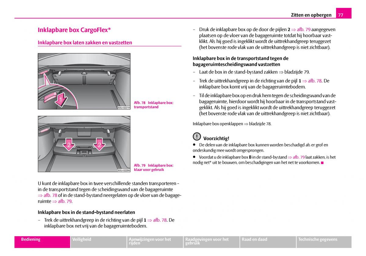 Skoda Superb I 1 handleiding / page 78