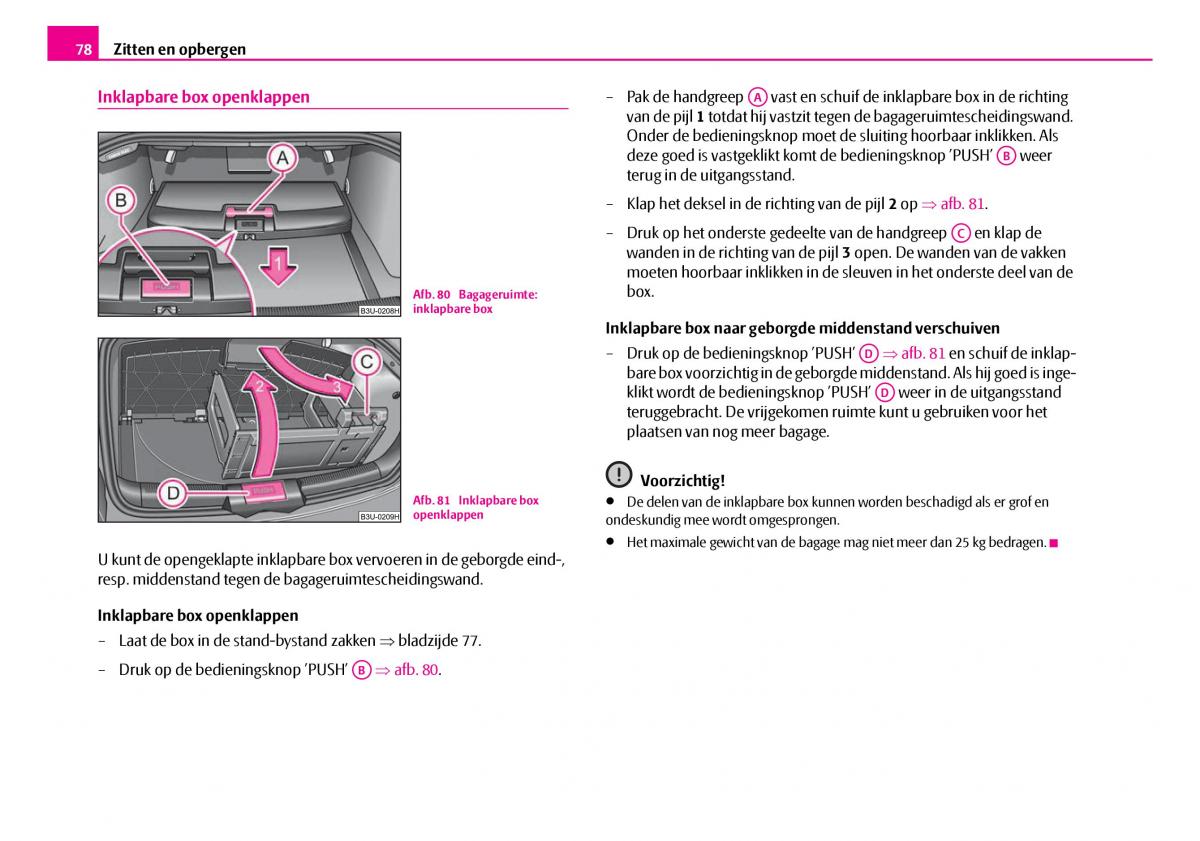 Skoda Superb I 1 handleiding / page 79