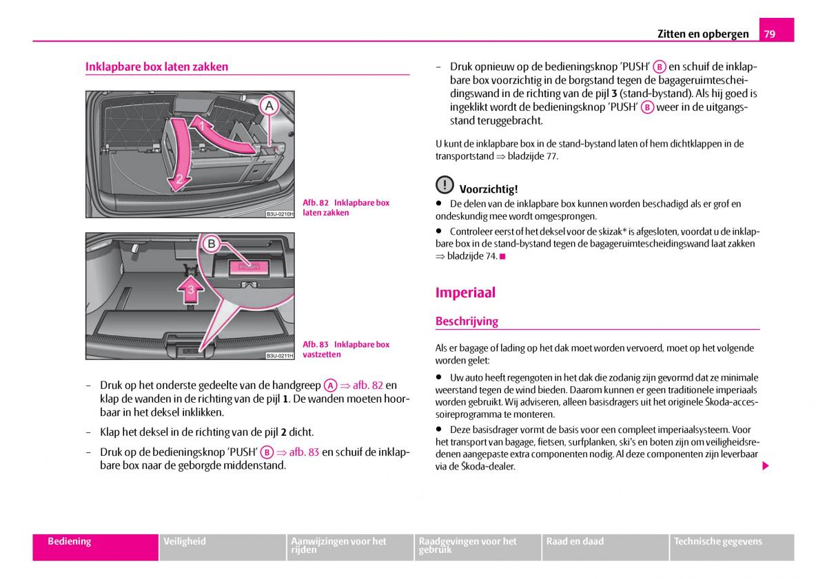 Skoda Superb I 1 handleiding / page 80