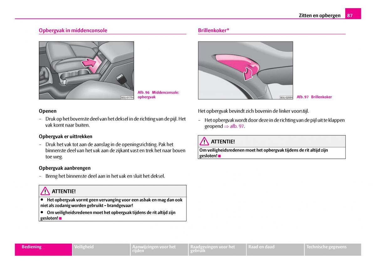 Skoda Superb I 1 handleiding / page 88