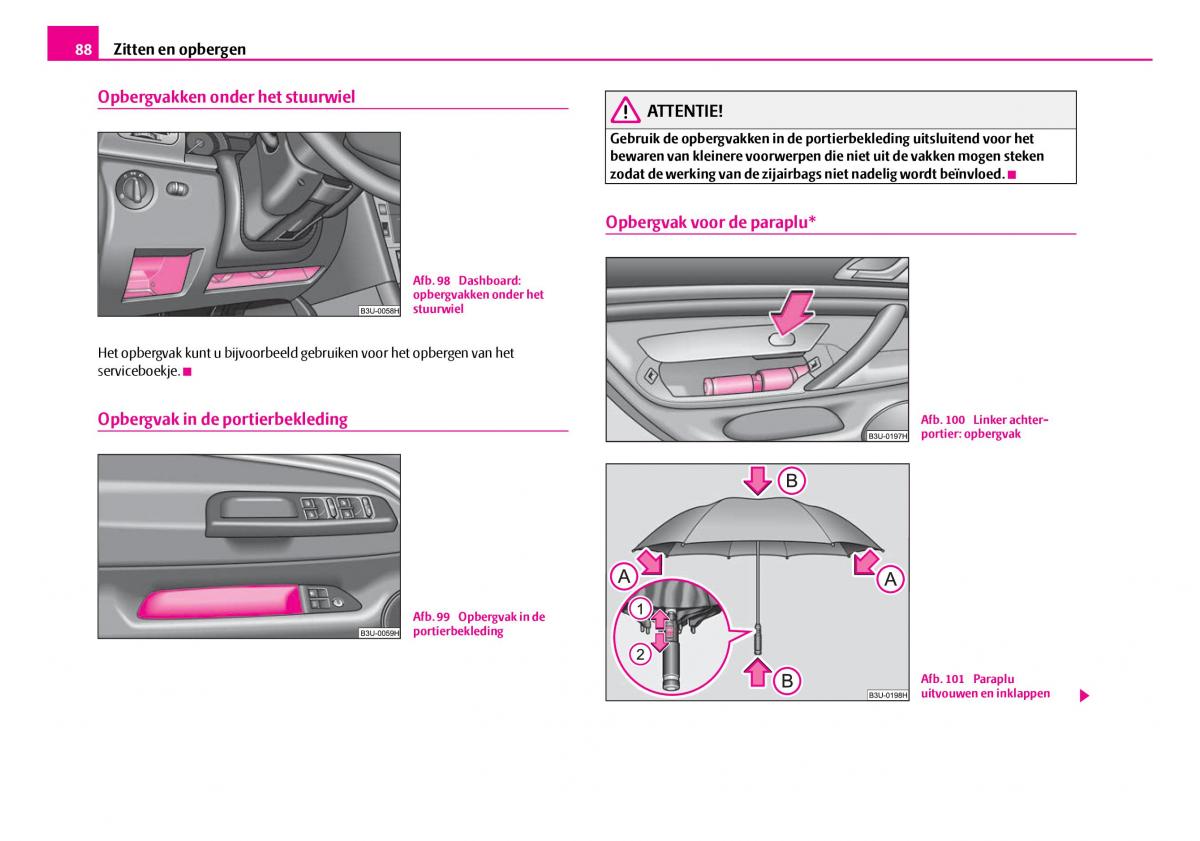 Skoda Superb I 1 handleiding / page 89