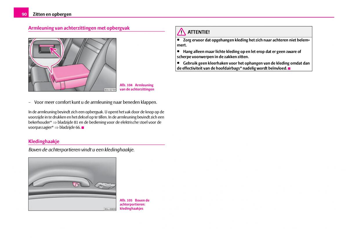 Skoda Superb I 1 handleiding / page 91